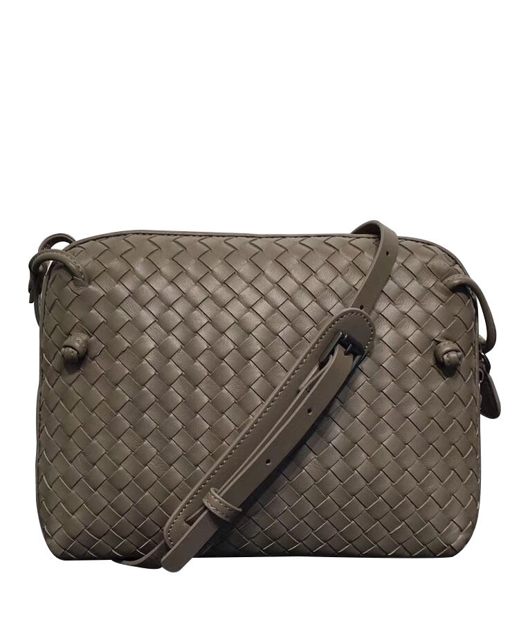 Bottega Veneta Shoulder Bag Lambskin Grey